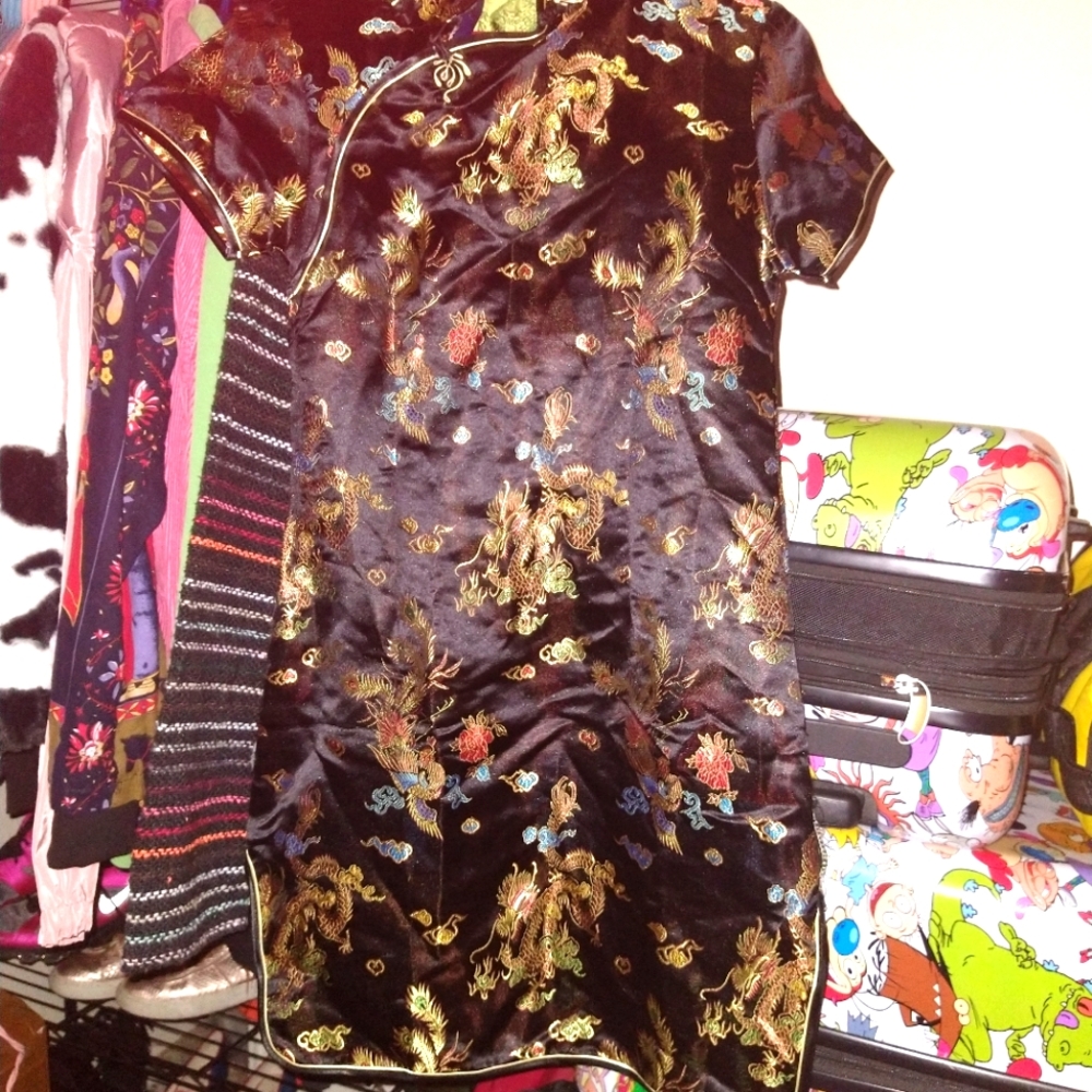 Genuine Chinese design mini dress Sz L